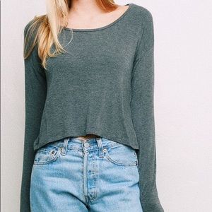 ♥️BRANDY MELVILLE♥️ grey long sleeve shirt
